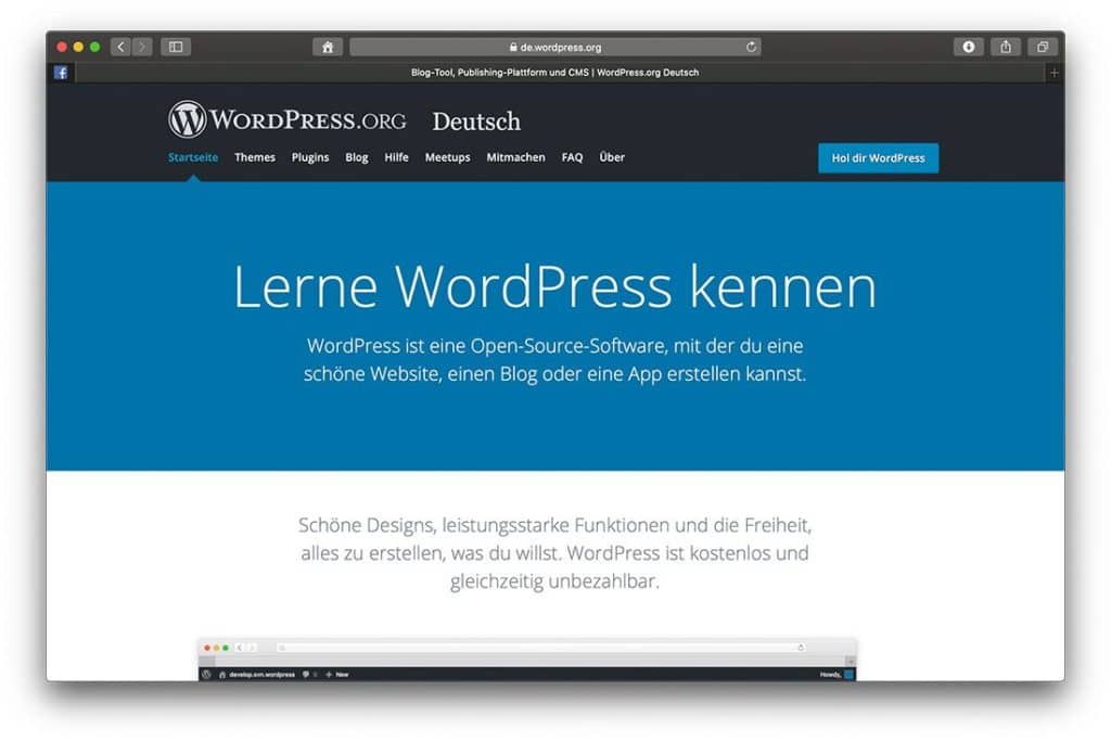 WordPress ist die beliebteste Open Source Blogging Plattform der Welt.
